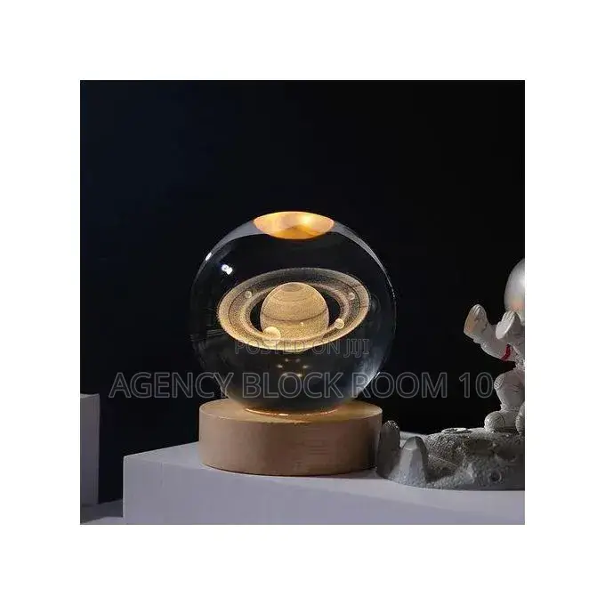 Mythco 3D Galaxy Crystal Ball Night Light With Colorful LED Light