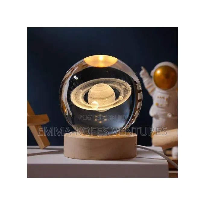 Mythco 3D Galaxy Crystal Ball Night Light With Colorful LED Light