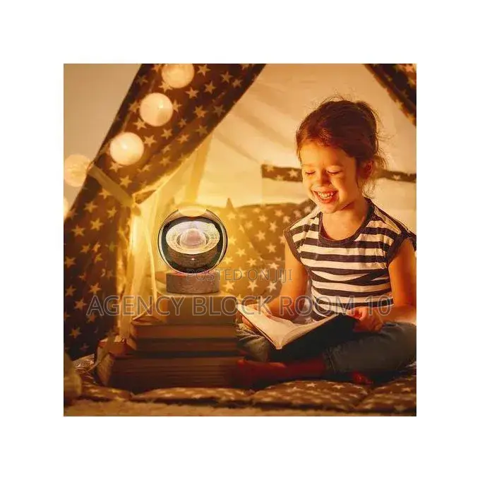 Mythco 3D Galaxy Crystal Ball Night Light With Colorful LED Light
