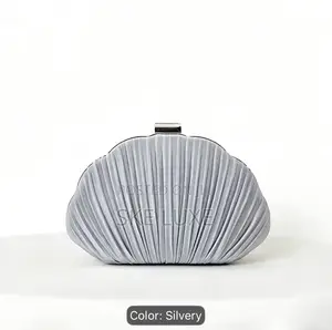 Luxury Pleated Clutch Crossbody Bag