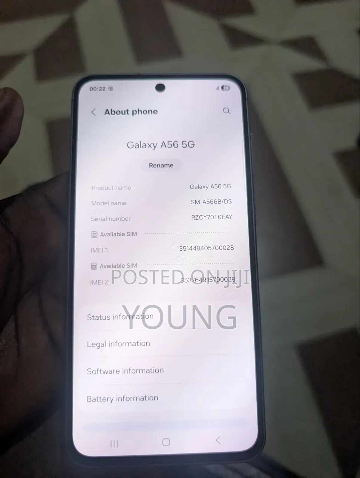 New Samsung Galaxy A56 256 GB Black