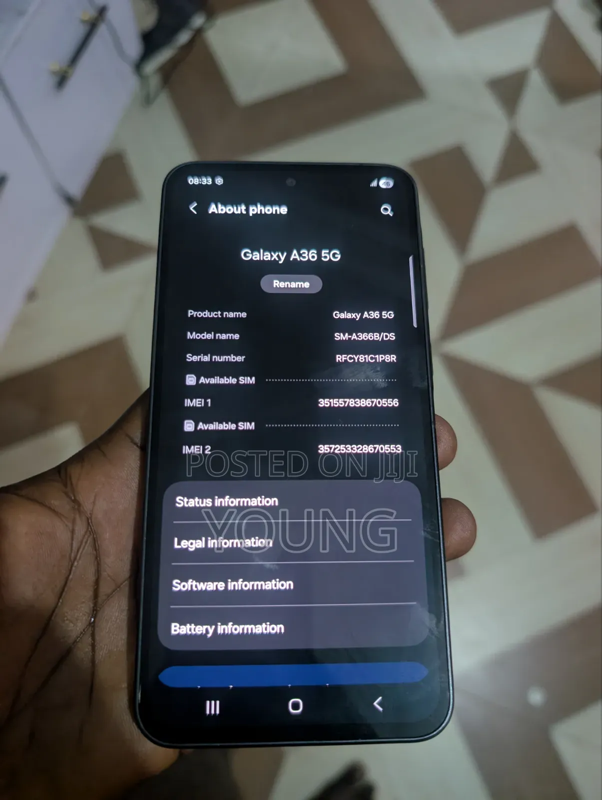 New Samsung Galaxy A36 256 GB Black
