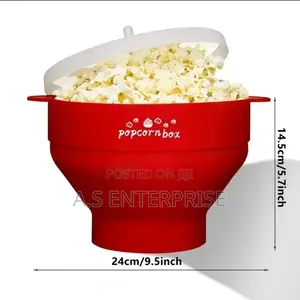 1 X HOTPOR 3L Collapsible Silicone Popcorn Bowl ​