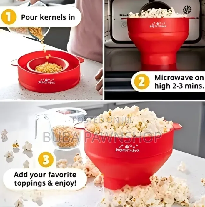 1 X HOTPOR 3L Collapsible Silicone Popcorn Bowl ​