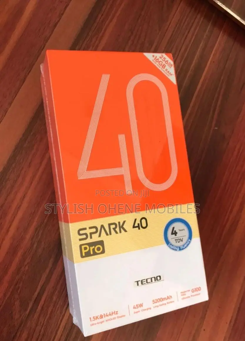 New Tecno Spark 40 Pro+ 256 GB Gold