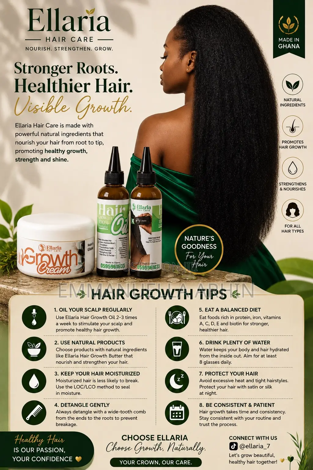 Ellaria Hair Care Products