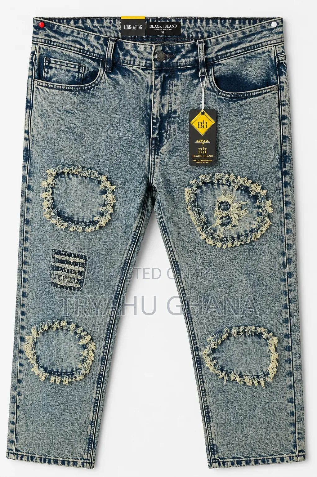 Men's Original Black Island Stocked Jeans