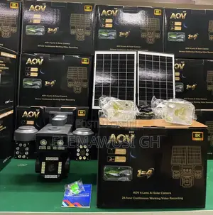 4G HiEasy AOV Solar 4-Lens PTZ Ai 20MP Camera
