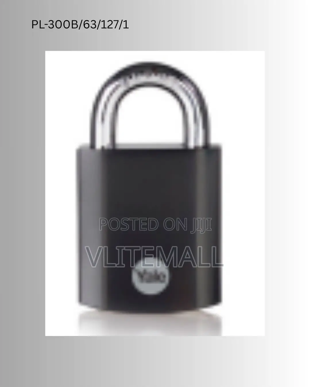 Yale 63mm Hardened Steel Padlock Pl-300b/63/127/1