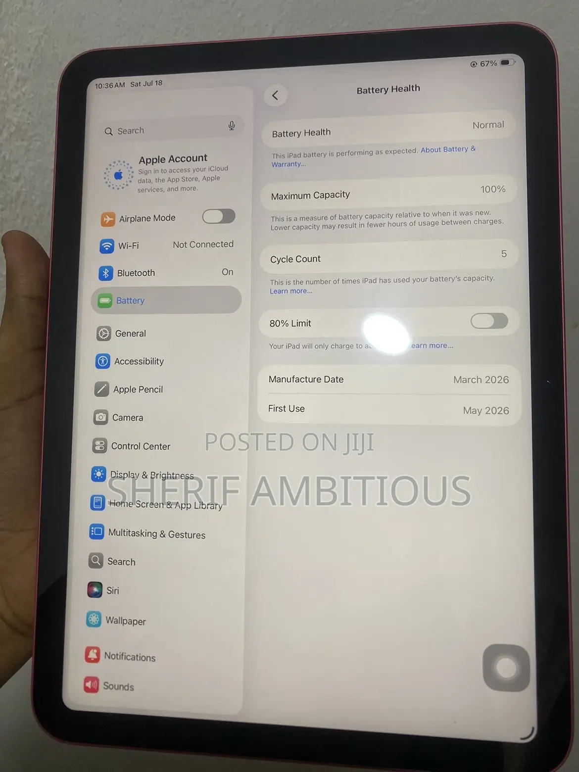 Apple iPad Wi-Fi 128 GB Pink