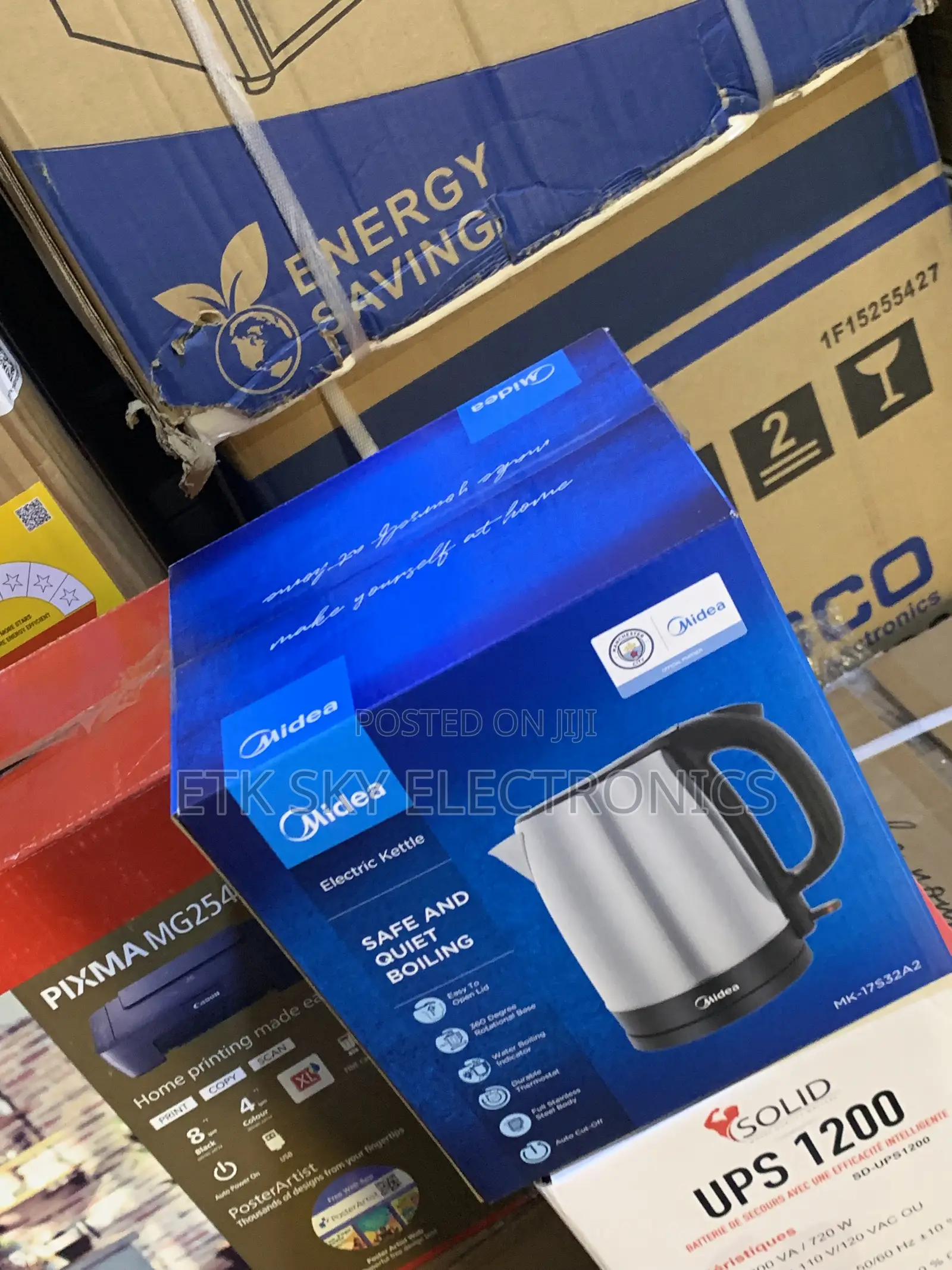Midea Electric Kettle 1.7 Liters Stainless Steel