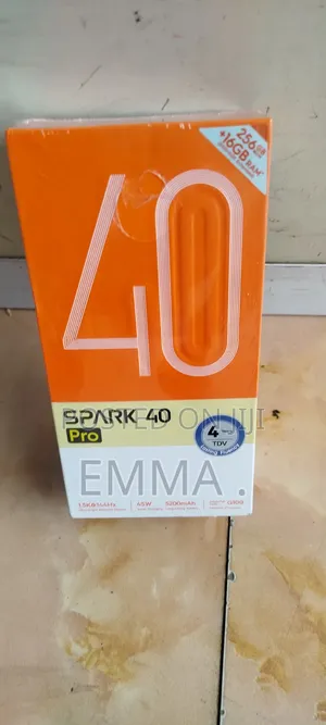 New Tecno Spark 40 Pro 256 GB Black