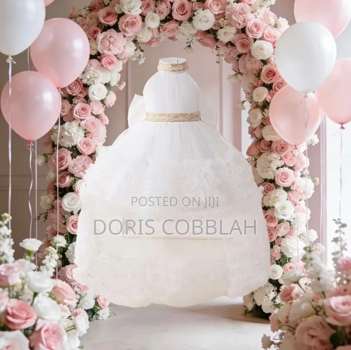 Beautiful Floral Dress for Birthday Shoot, Party and Wedding