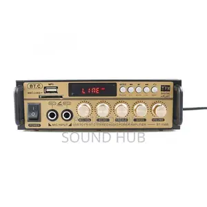 Mini 2CH LCD Display HIFI Audio Stereo Amplifier - Black