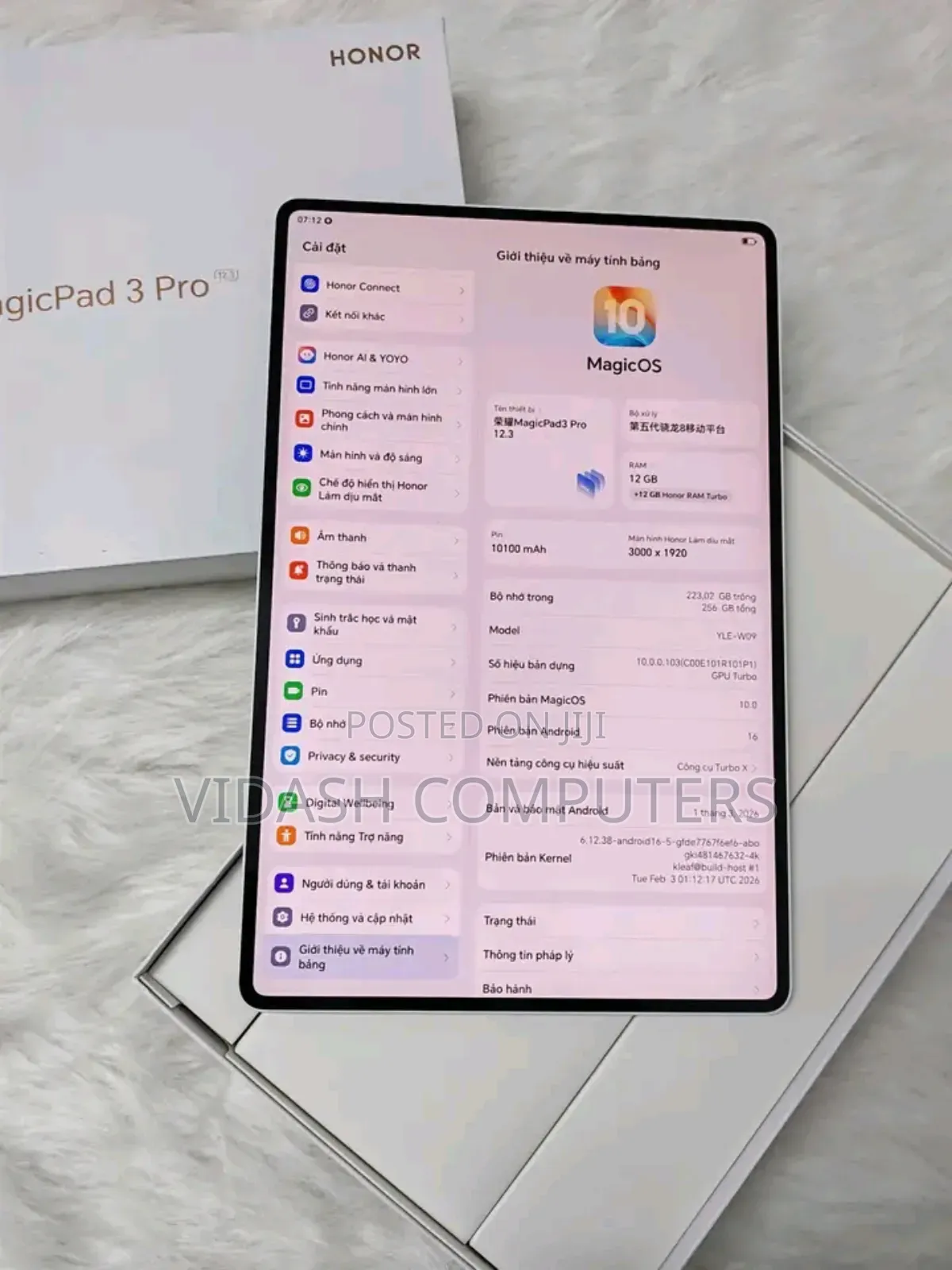 New Honor MagicPad 3 256 GB Silver