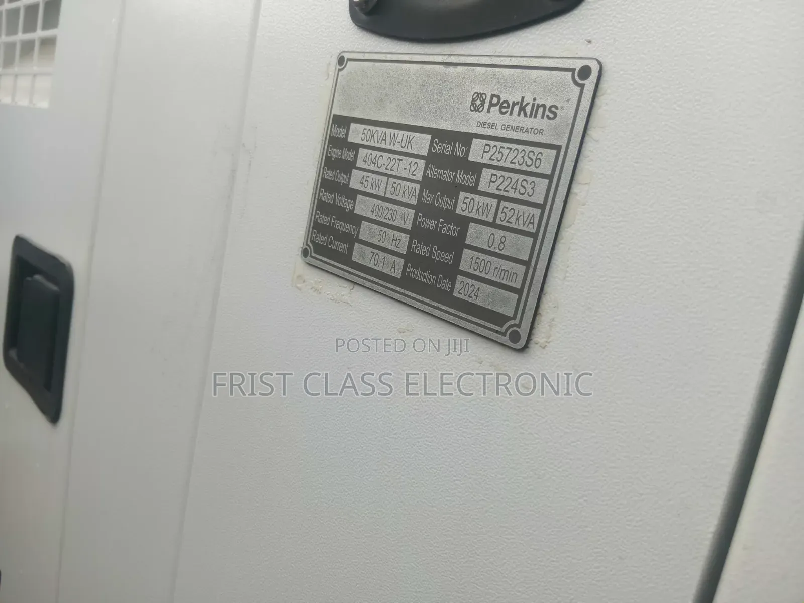 Perkins 50kVA Generator Set | Silent Canopy | Heavy Duty Engine