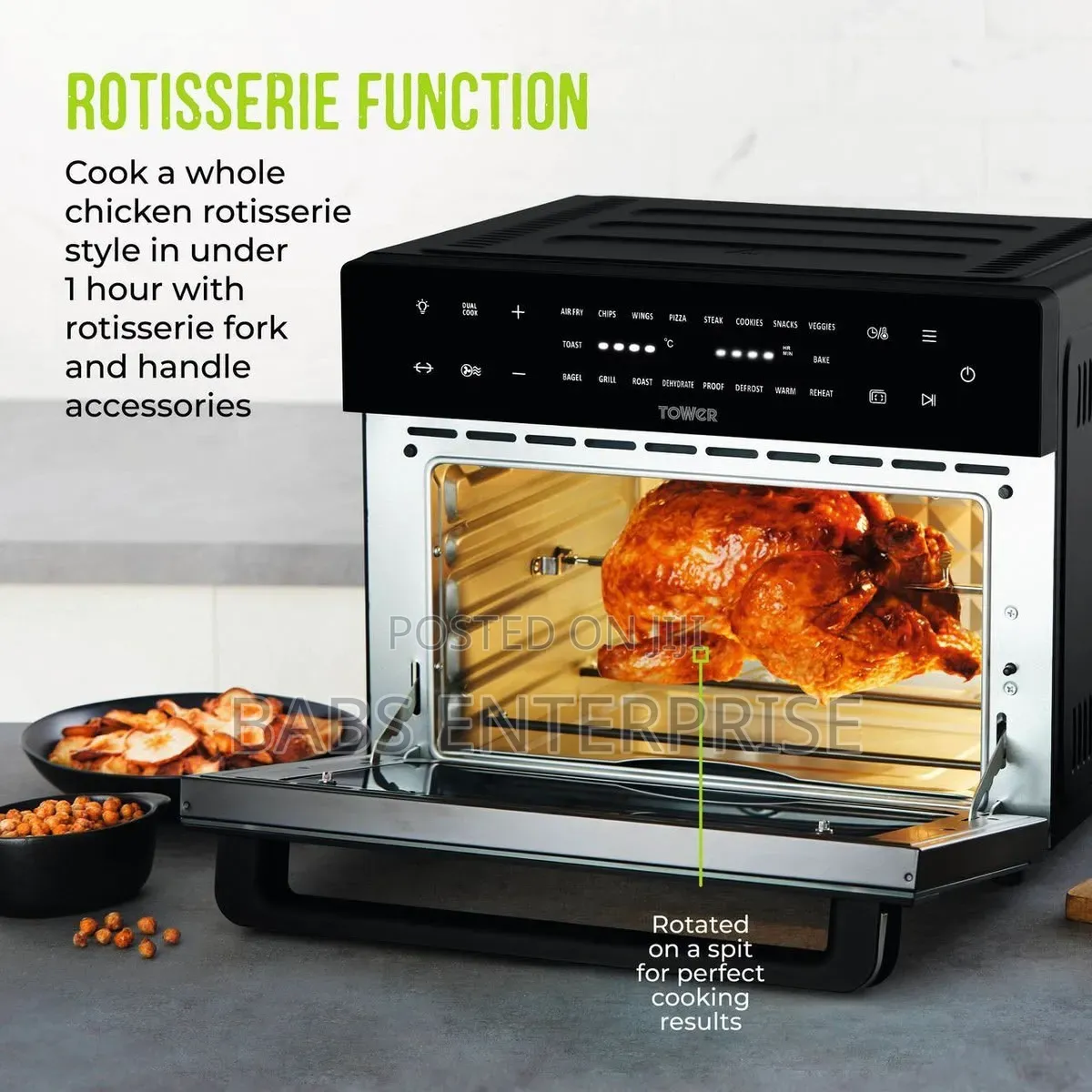 Tower Vortx Platinum Xpress 18-in-1 Air Fryer Oven - 30L