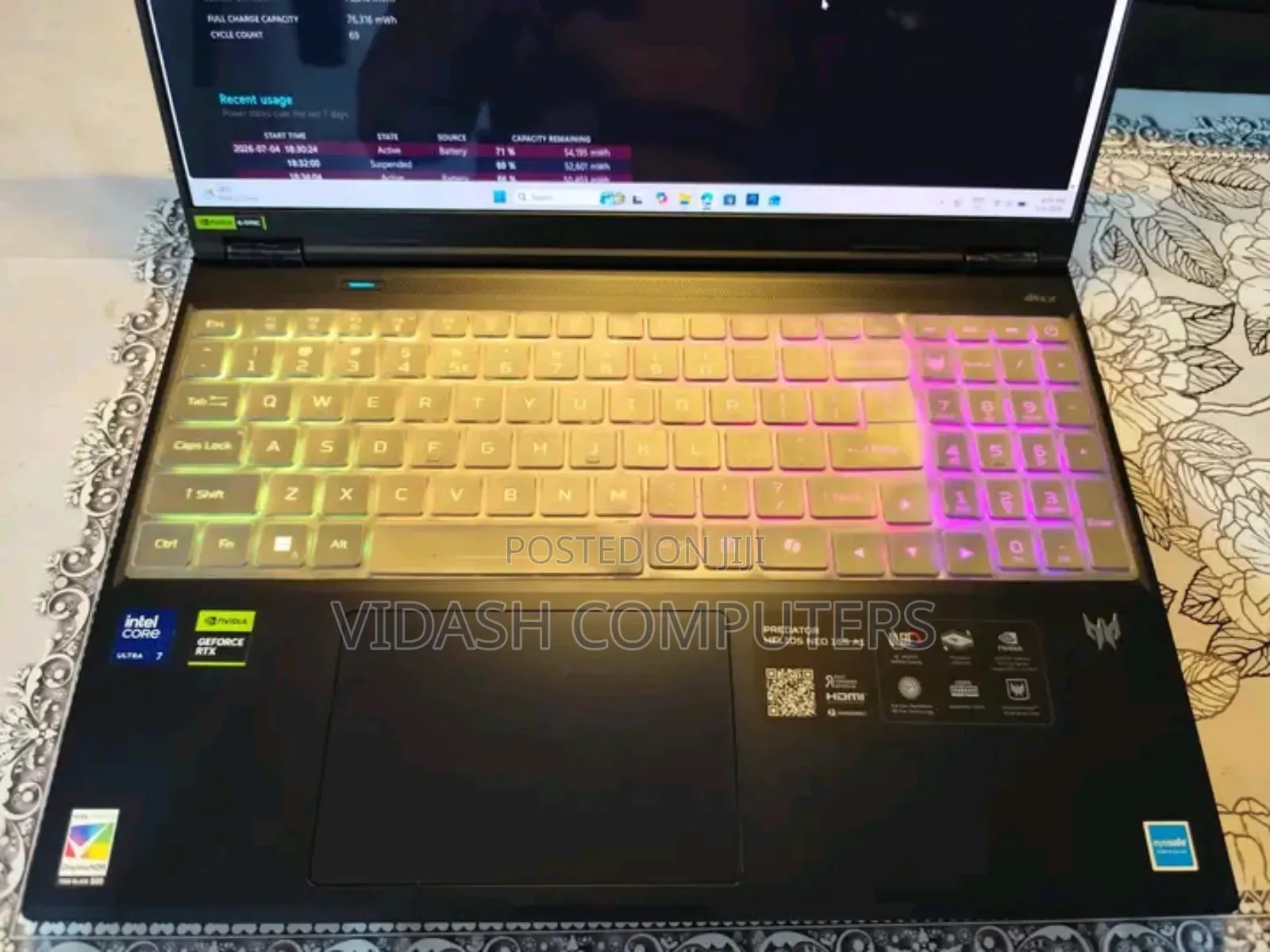 New Laptop Acer Predator Helios Neo 16 16GB Intel Core Ultra 7 SSD 1T