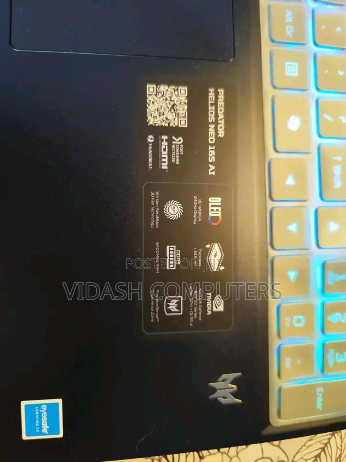 New Laptop Acer Predator Helios Neo 16 16GB Intel Core Ultra 7 SSD 1T