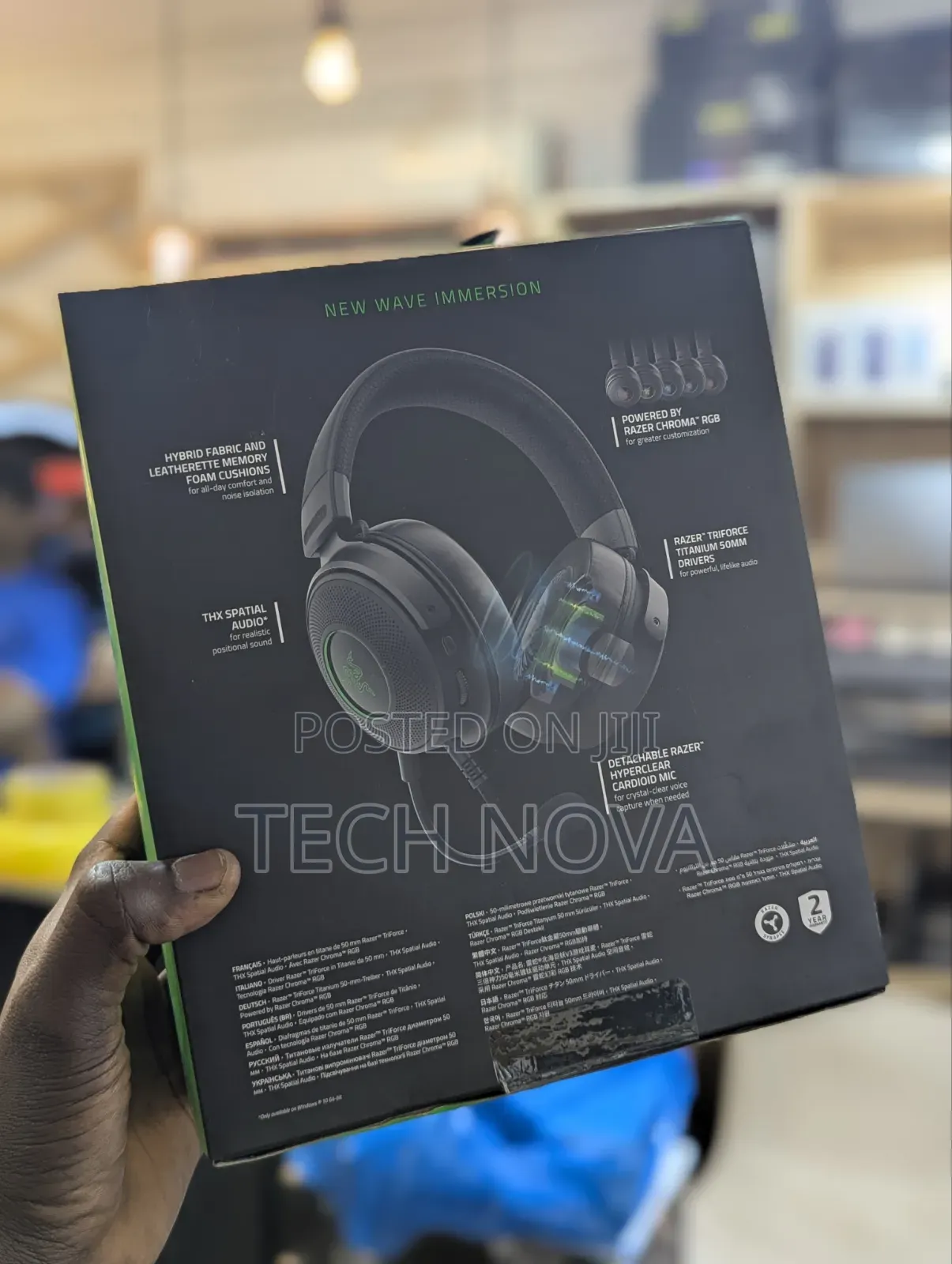 Razer Kraken V3 HyperSense Wired USB Gaming Headset