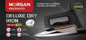 Morgan Deluxe Dry Iron YD-S11 1000W Non-Stick Soleplate