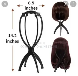 A Pair of Plastic Wig Stand
