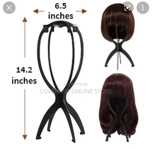 A Pair of Plastic Wig Stand