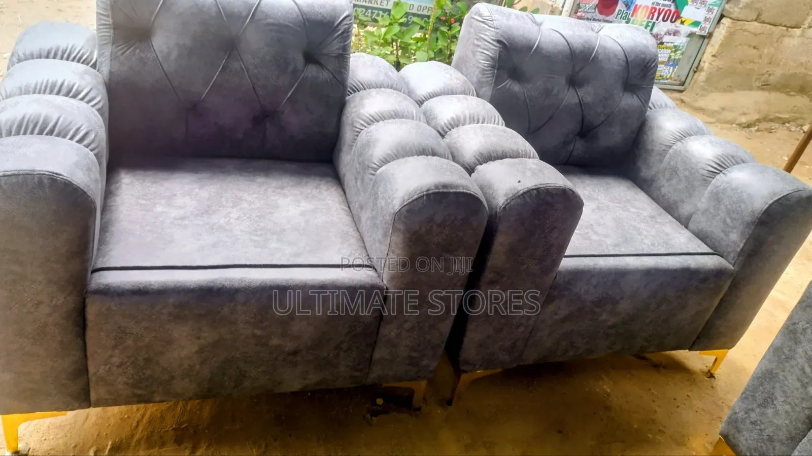 Quality Leather-Material Sofa Set