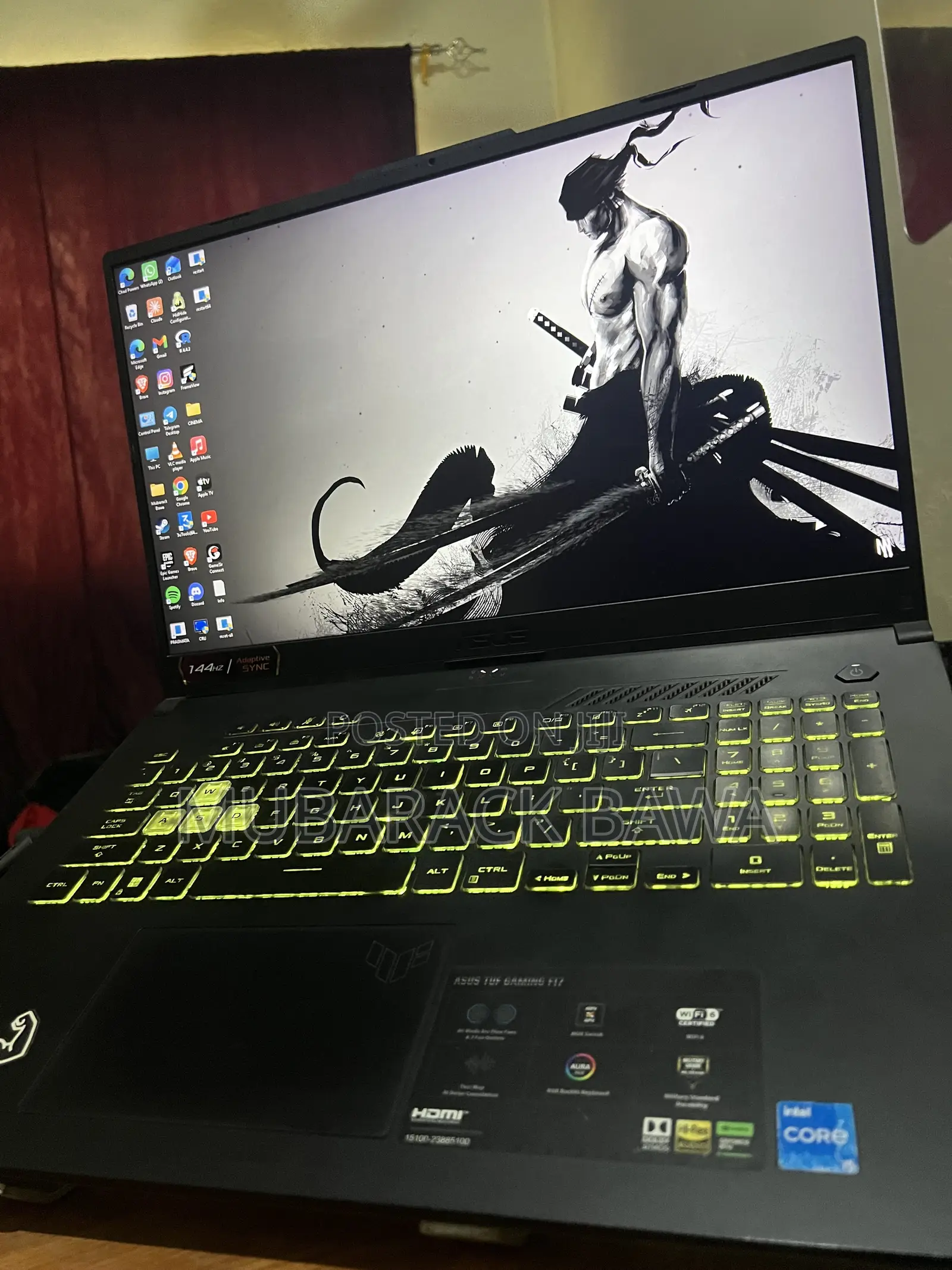 Laptop Asus TUF Gaming F17 16GB Intel Core i5 SSD 512GB