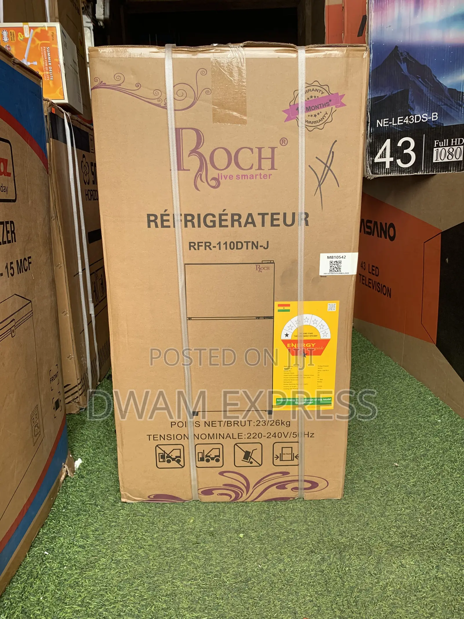 Roch Double Door Refrigerator