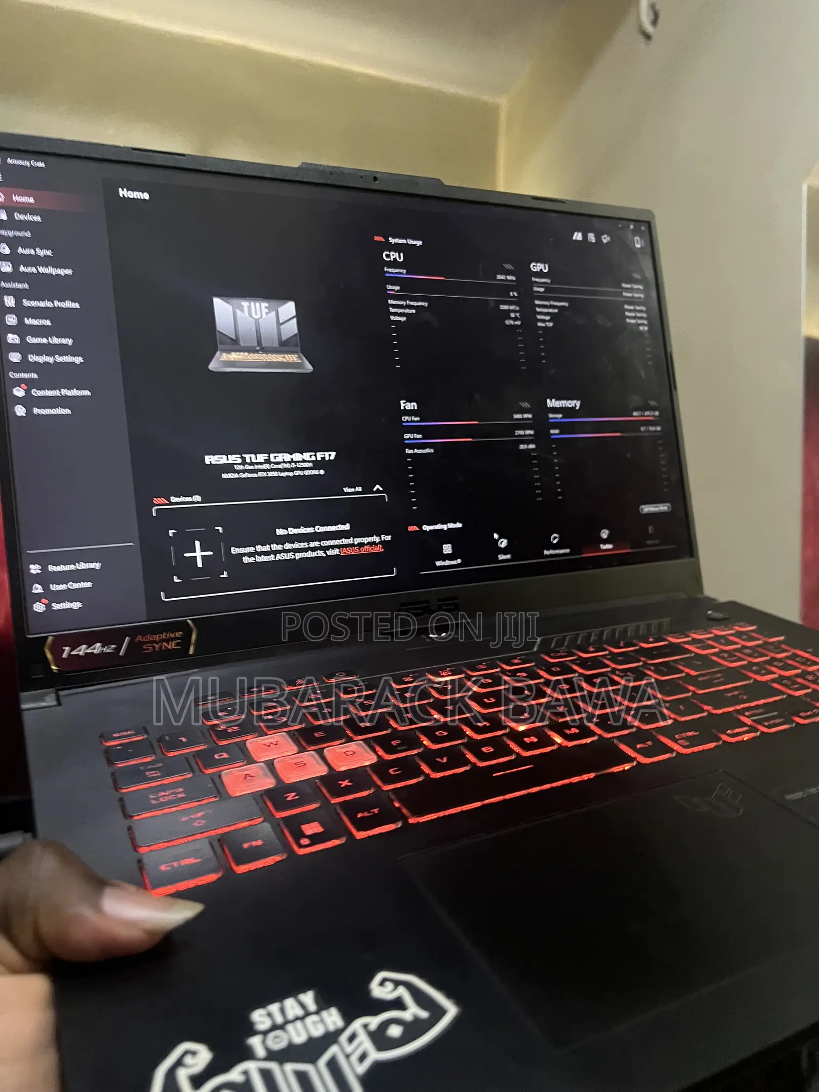 Laptop Asus TUF Gaming F17 16GB Intel Core i5 SSD 512GB