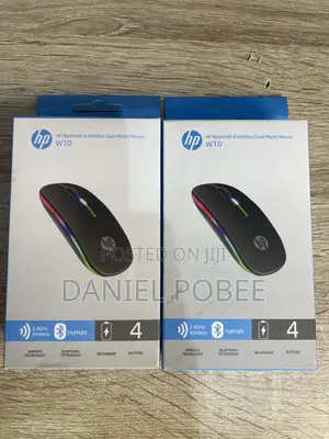 HP W10 Bluetooth 2.4GHz Wireless Mouse – Rechargeable