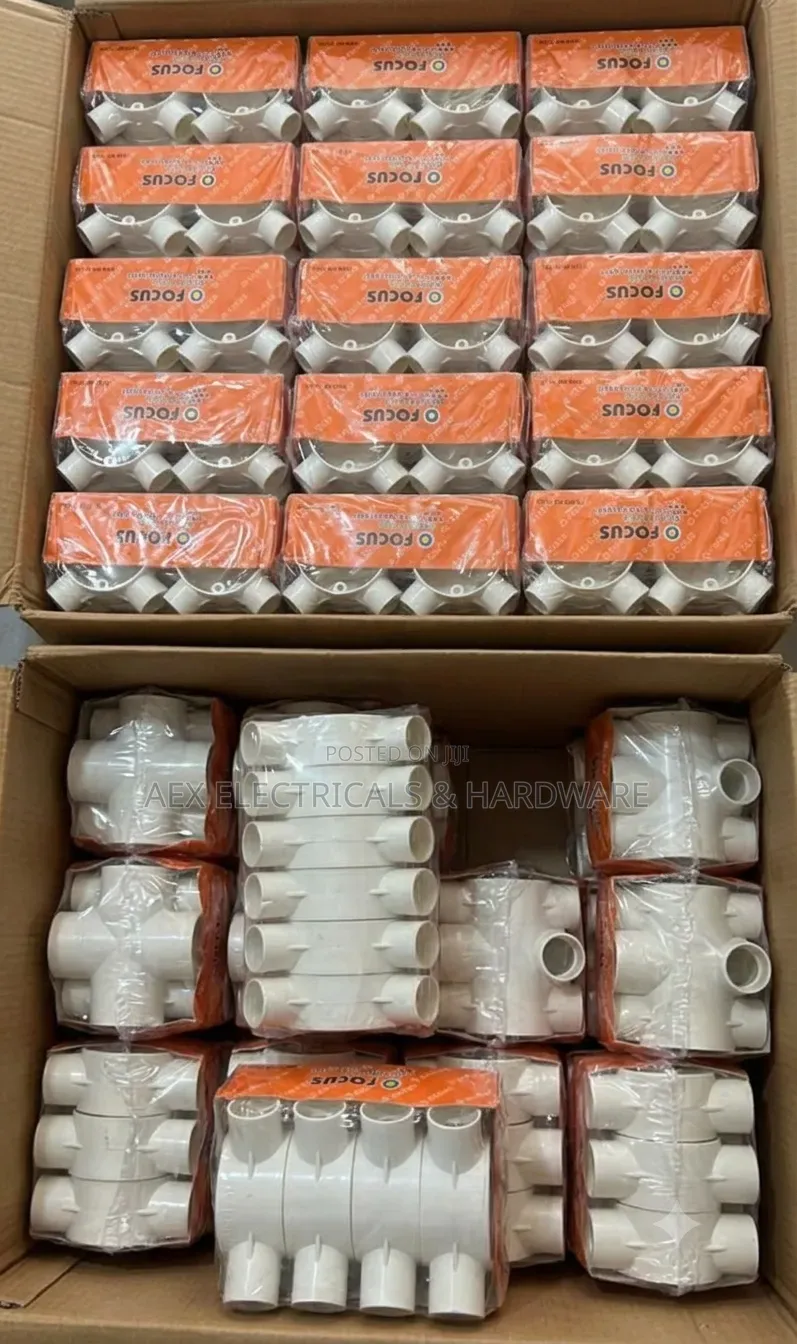 PVC Conduit Junction Boxes 20mm — 2/3/4 Way (Bulk)