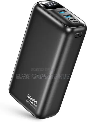 P5 50000mAh Power Bank - 22.5W Fast Charging Black