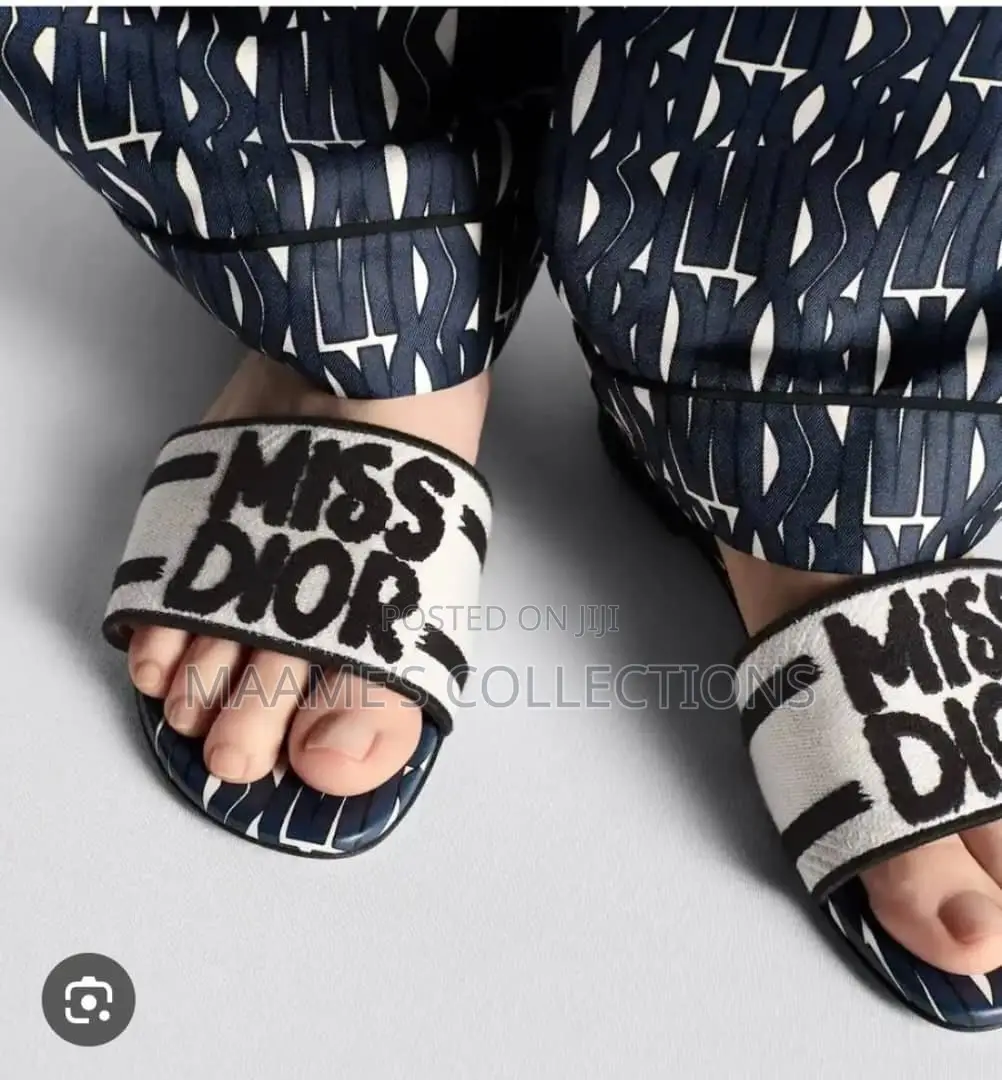 Miss Dior Luxury-Inspired Women’s Slide Sandals / Slippers With Box