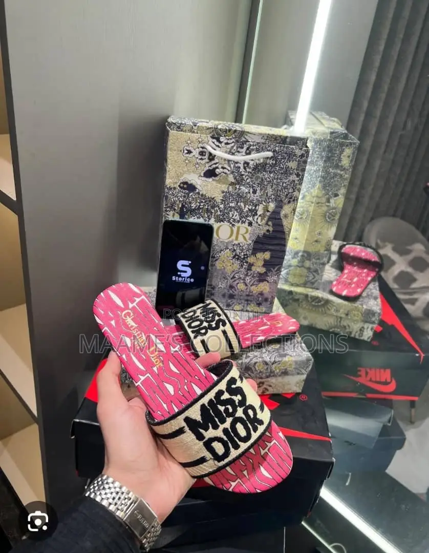 Miss Dior Luxury-Inspired Women’s Slide Sandals / Slippers With Box