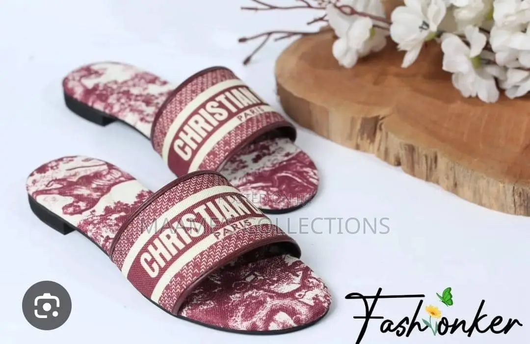 Miss Dior Luxury-Inspired Women’s Slide Sandals / Slippers With Box