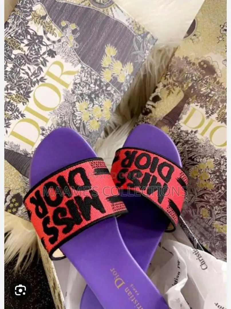 Miss Dior Luxury-Inspired Women’s Slide Sandals / Slippers With Box