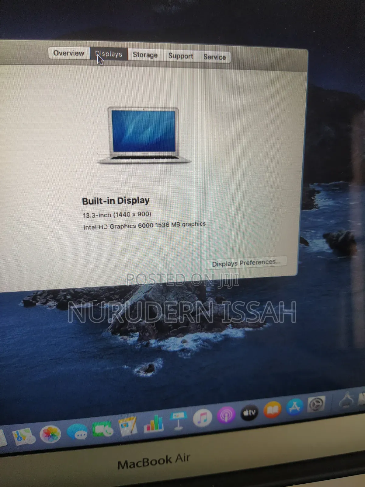 Laptop Apple MacBook Air 4GB Intel Core i5 SSD 256GB