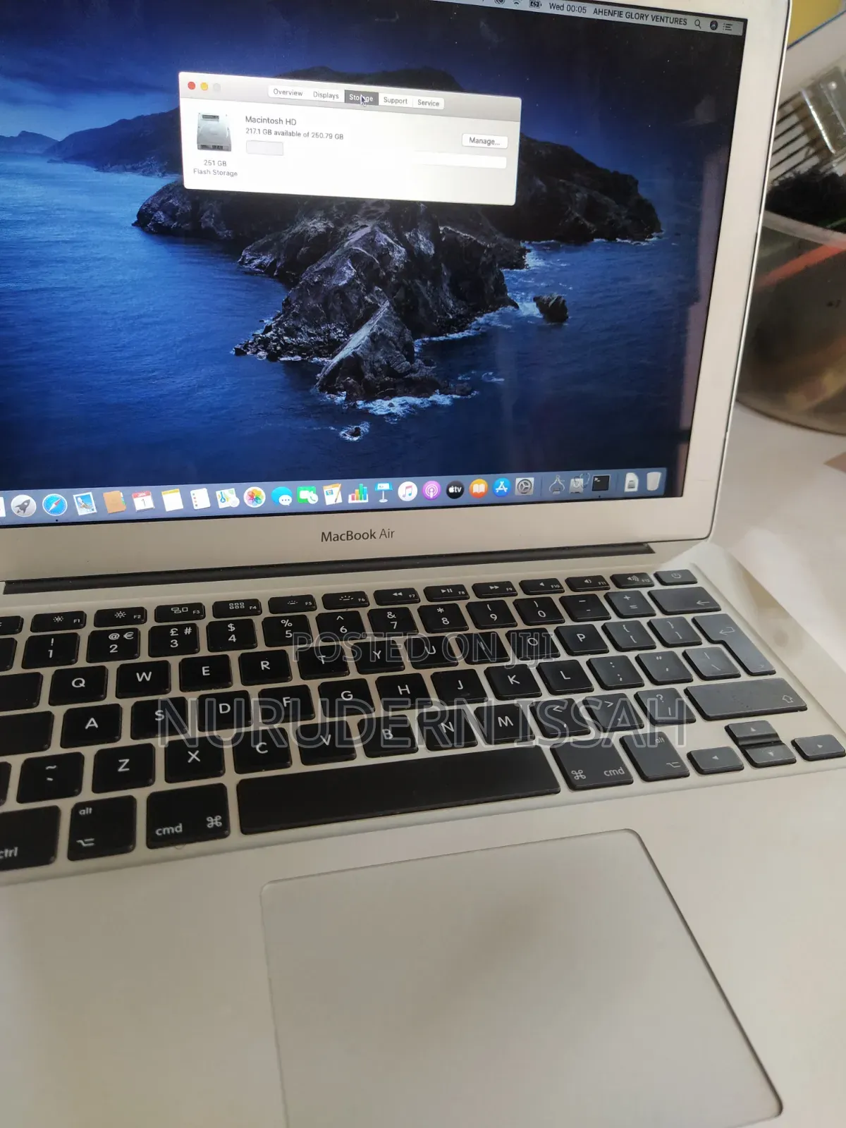 Laptop Apple MacBook Air 4GB Intel Core i5 SSD 256GB