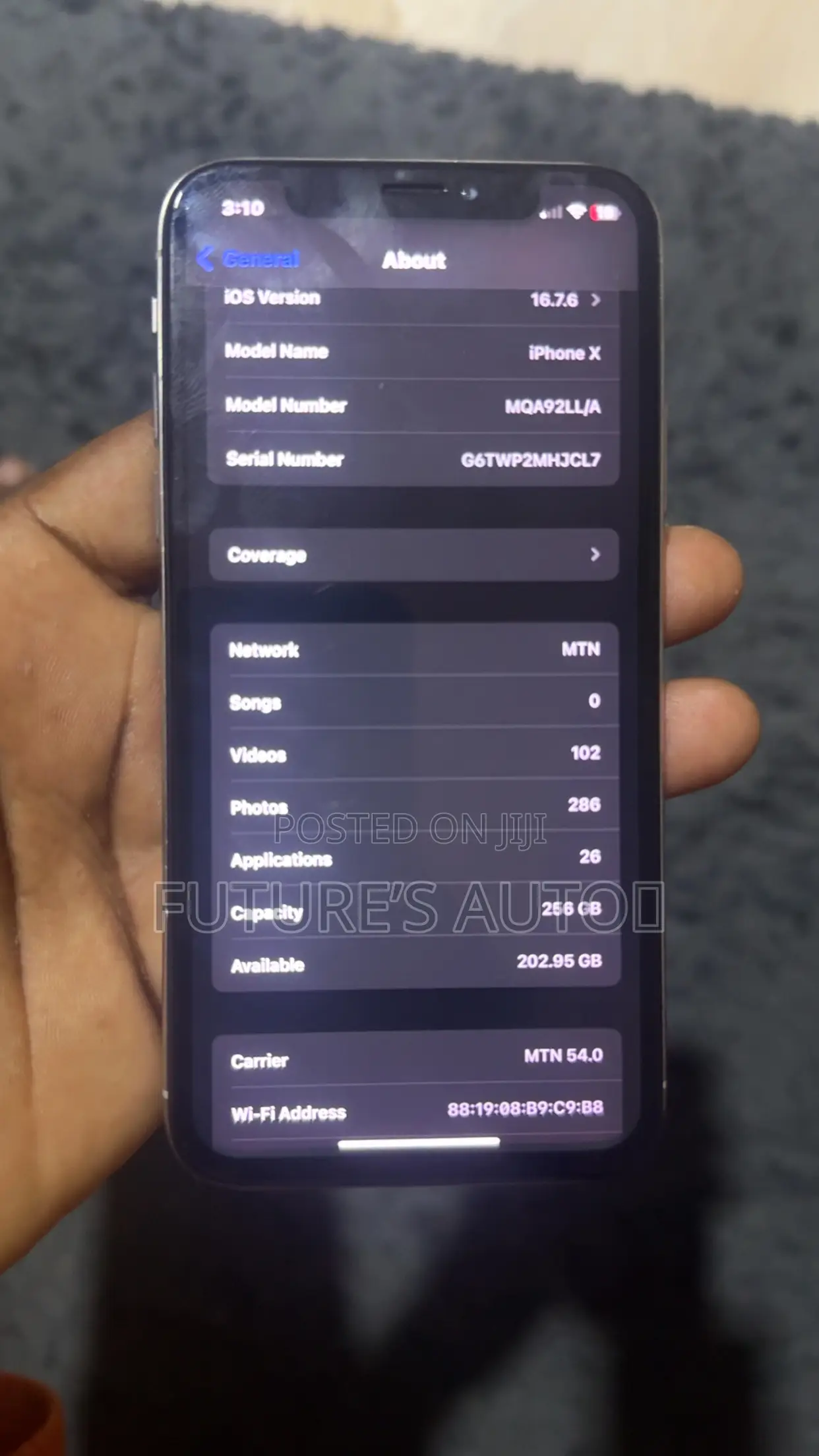 Apple iPhone X 256 GB White