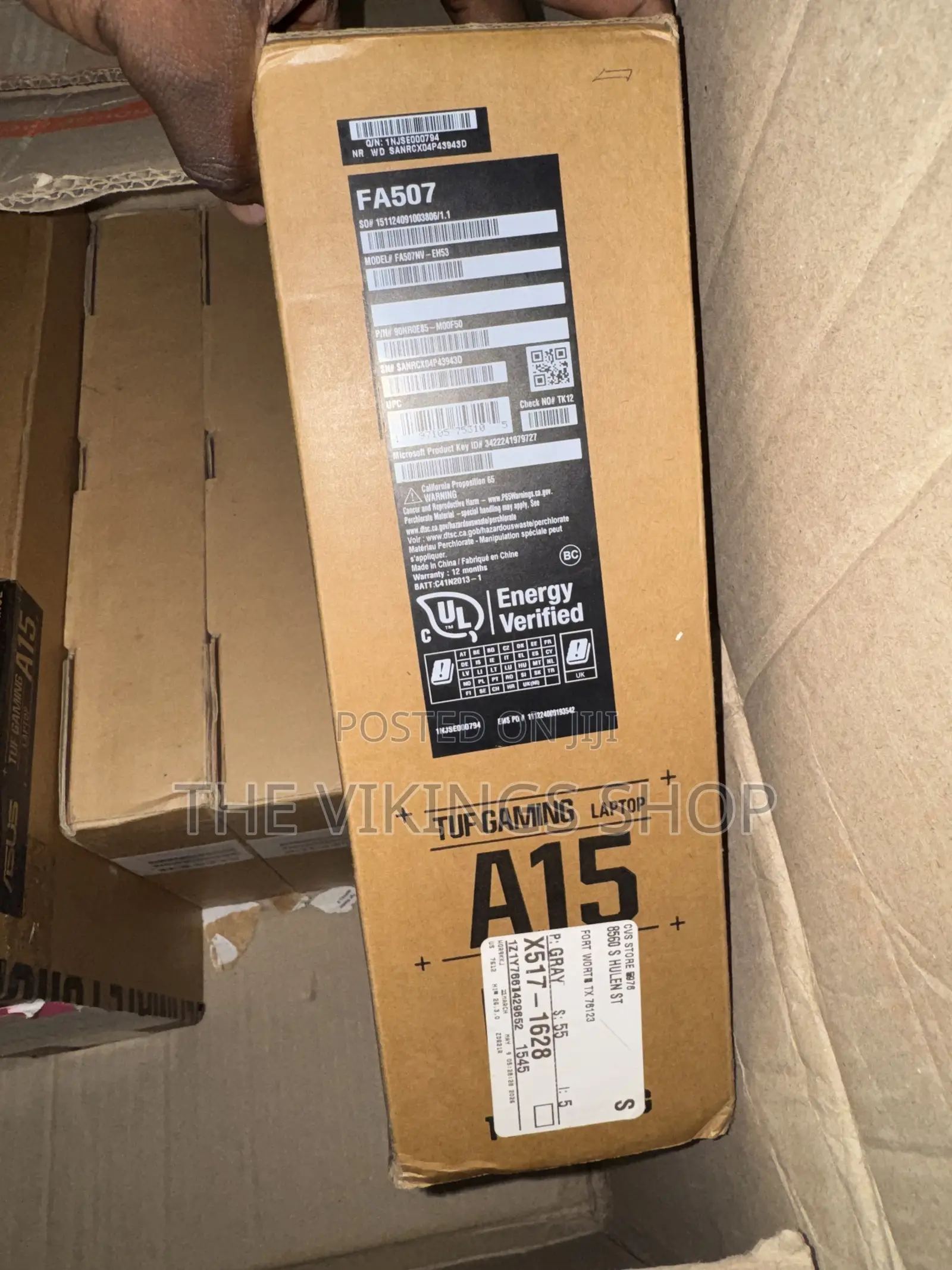 New Laptop Asus TUF Gaming A15 8GB Intel Core i5 SSD 512GB