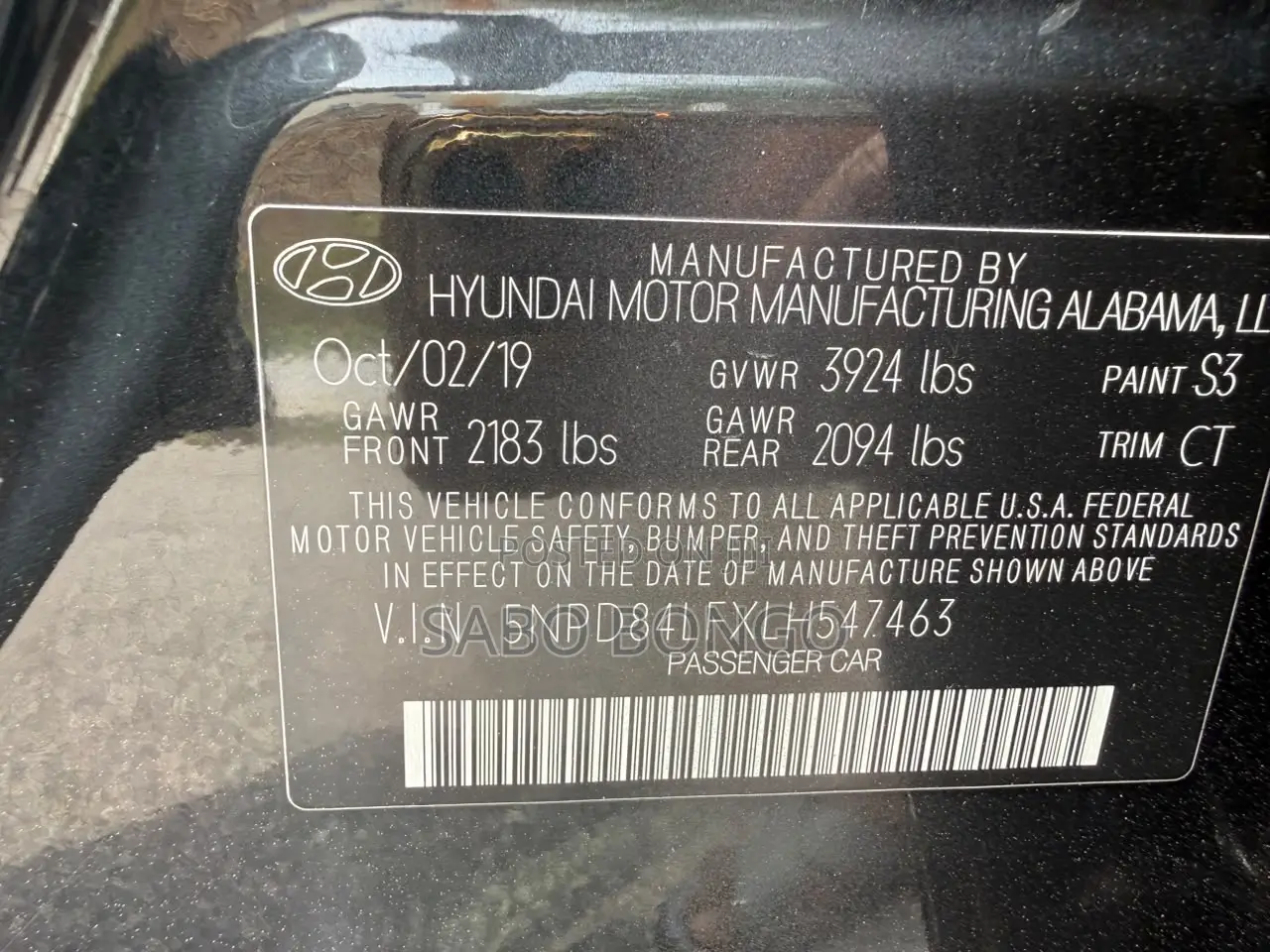 Hyundai Elantra SE 2020 Black