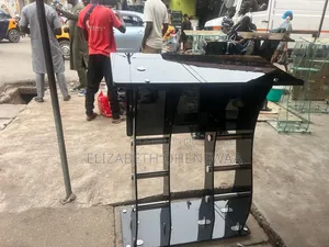 Classic Black Glass Pulpit
