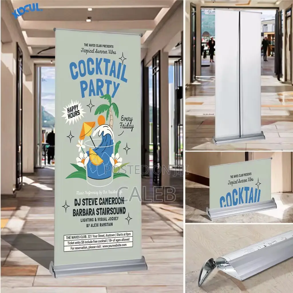 Retractable Banner Stand Portable Roll