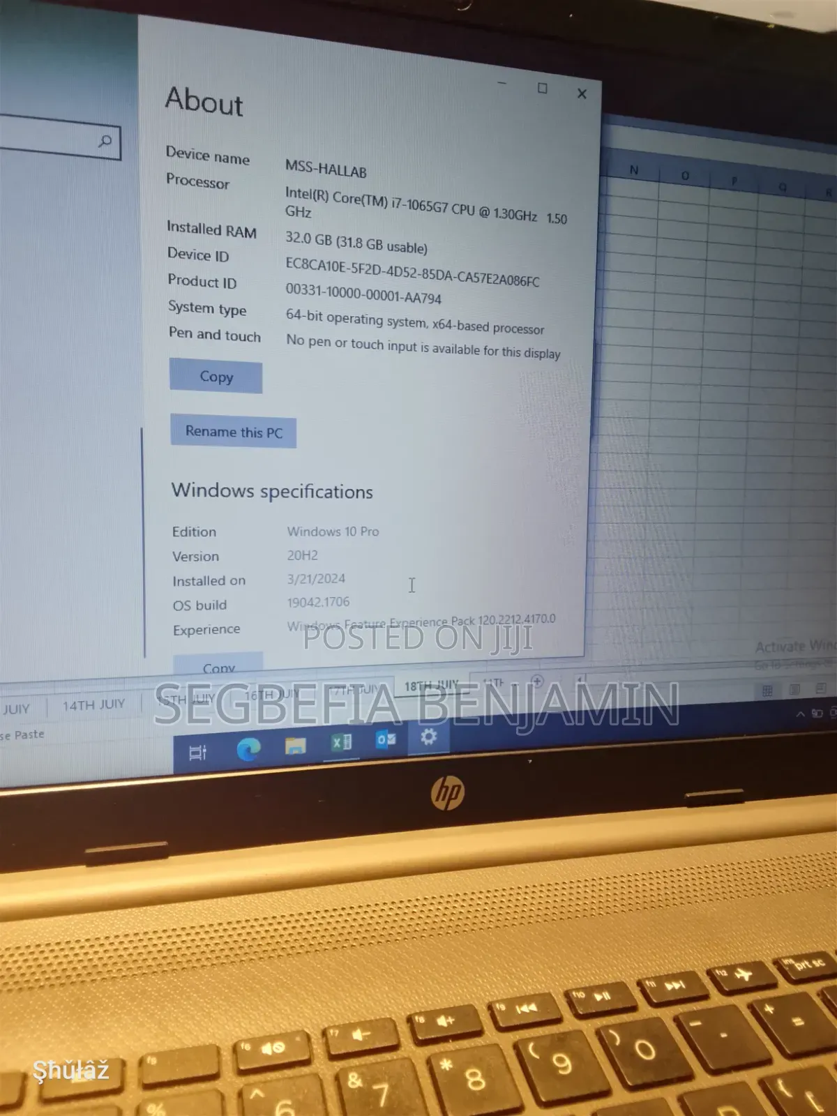Laptop HP ProBook 450 G8 32GB Intel Core i7 SSD 1T