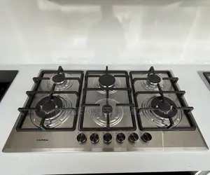 Luxell Built in 90cm 6gas Stainless Hob (Cast Iron)