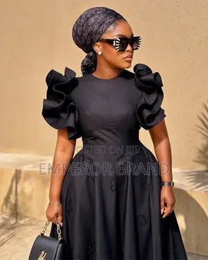 Emperor Obsidian Luxury Black Designer Scarf | Made in Ghana Scarf
