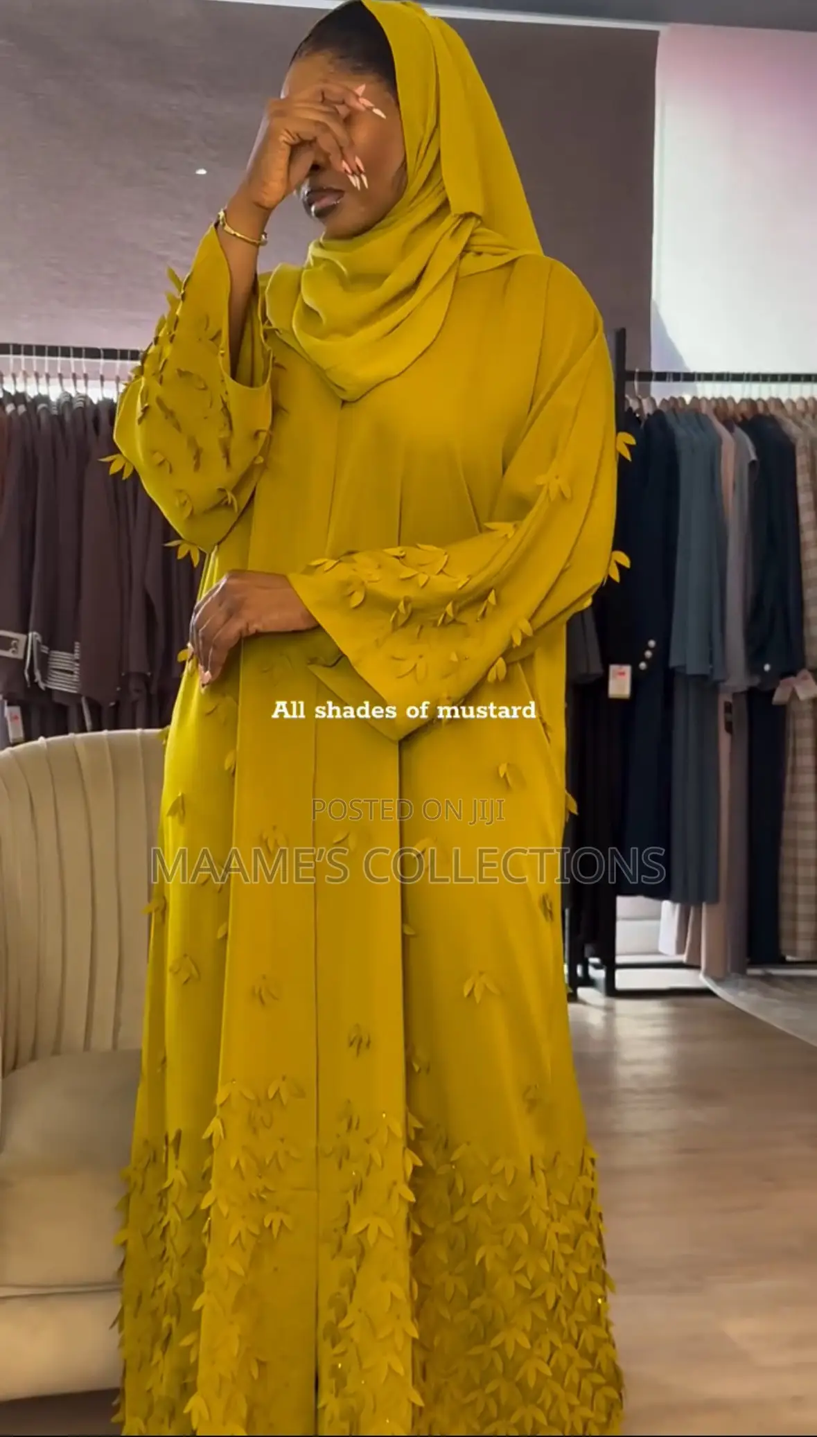 Luxury Embellished Dubai Abaya With Matching Hijab