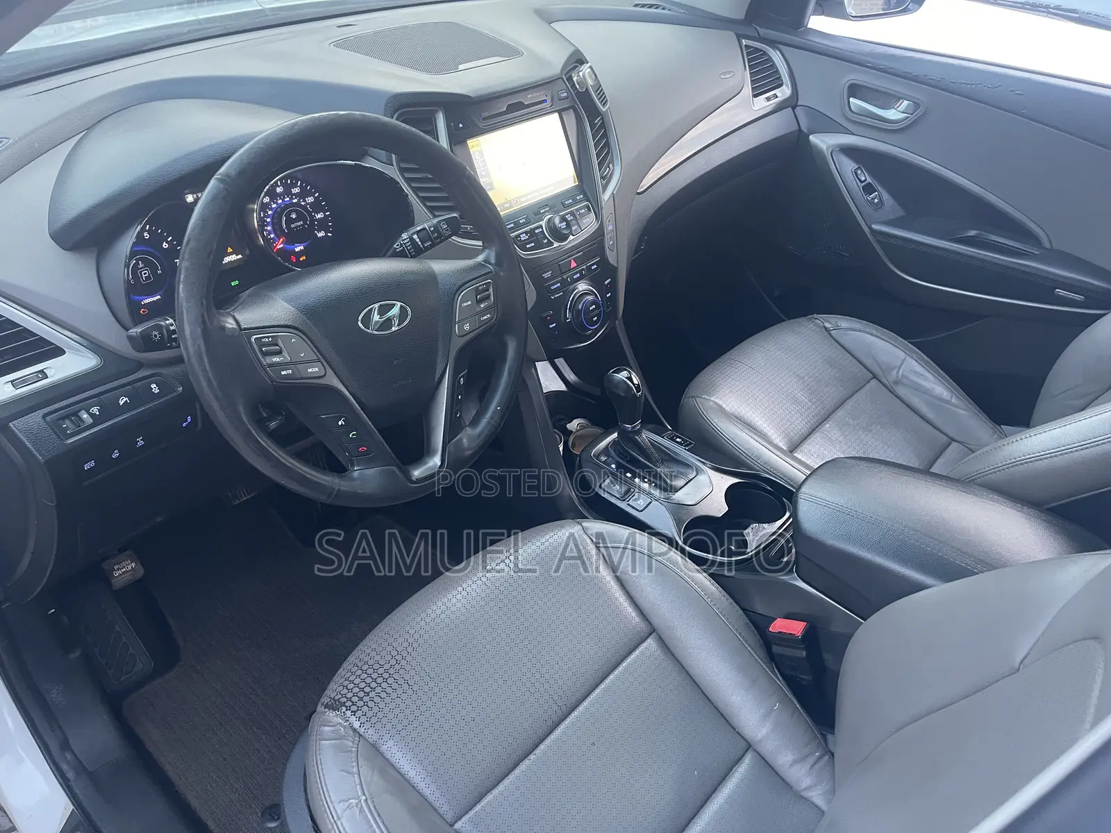 Hyundai Santa Fe Limited AWD 2016 White